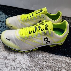 On Running Cloudflash Athletic Shoes Men's Size 8.5 Neon White Yellow Lace Up